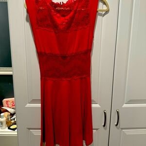 Lace Red Dress